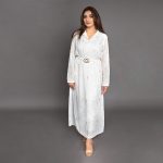 Women  Full Sleeve Fancy Chiffon loose fitted white Top